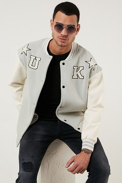 Buratti Oversize College Collar Pocket Bomber Jacket Ανδρικό μπουφάν 628mnh178