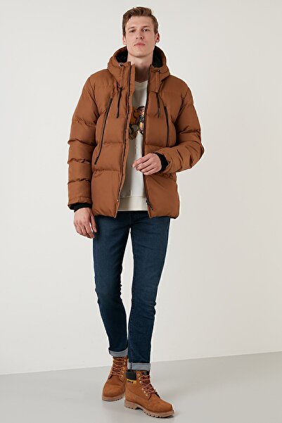 Buratti Ανδρικό παλτό με κουκούλα, ανθεκτικό στο κρύο ανθεκτικό σε λεπτή εφαρμογή, ανδρικό παλτό5717101