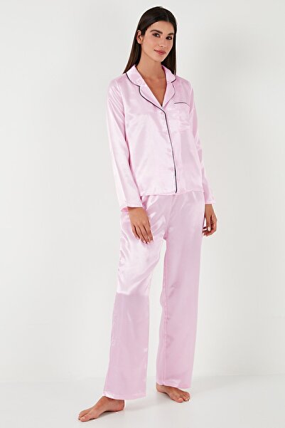 Lela Πουκάμισο γιακά Relaxed Cut Wide Leg Σετ Πιτζάμες Σετ Πιτζάμες 6110374