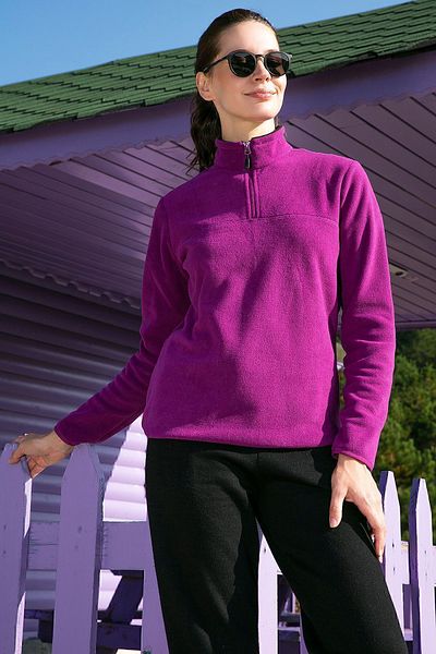 Lela Απαλή υφή Slim Fit Anti-pilling Fleece Women - Μισό φερμουάρ που δεν κολλάει 5907000