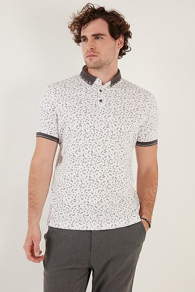 Buratti Ανδρικό μπλουζάκι Polo T με βαμβακερό σχέδιο 646b3270
