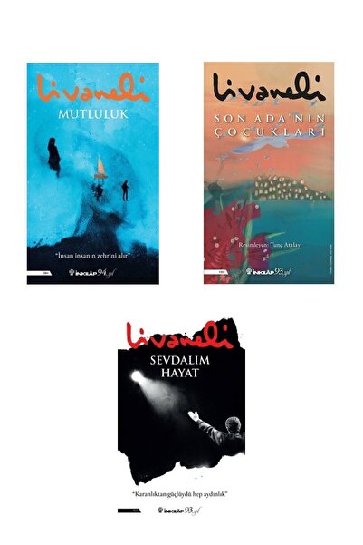 İnkılap Kitabevi Mutluluk-son Ada'nın Çocukları-sevdalım Hayat Zülfü Livaneli 3'lü Set