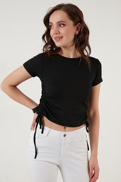 Lela Μπλούζα μπλούζα με κοντό μανίκι Crop Camisole 5864010