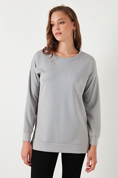 Lela Streç Oversize Fit Bisiklet Yaka Modal Kumaş Sweat SWEAT 5865877