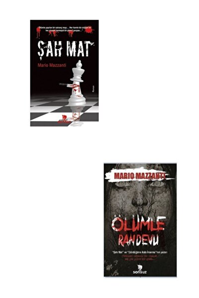 Sonsuz Kitap Marıo Mazzantı / Şah Mat - Ölümle Randevu Polisiye Set 2 Kitap