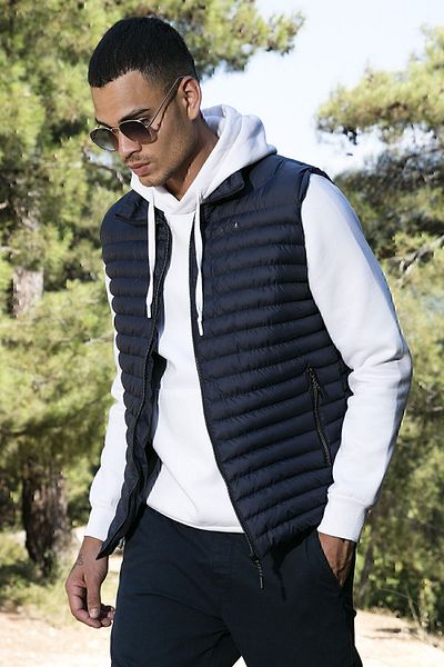 Buratti Slim Fit Водо- и ветроустойчива стойка с яка Удобна надуваема жилетка Мъжка ЖИЛЕТКА 649020