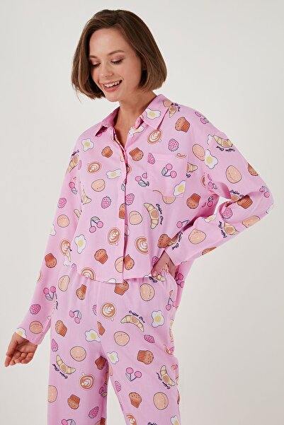 Lela Σετ καλοκαιρινές πιτζάμες με χαλαρή εφαρμογή με φαρδιά πόδια - Σετ πιτζάμες 6110014