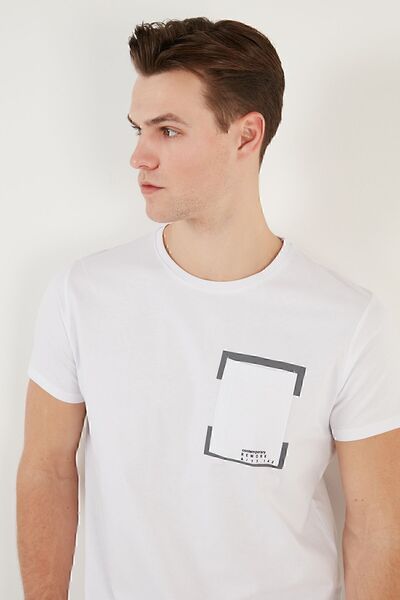 Buratti Crew Neck 100% Cotton Slim Fit T Shirt Ανδρικό T SHIRT 541REWORK