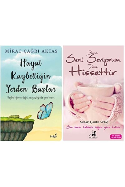 İndigo Kitap Miraç Çağrı Aktaş- 2 Kitap Set Hayat Kaybettiğin Yerden Başlar +...