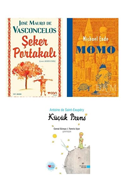 Can Yayınları Momo , Şeker Portakalı Ve Küçük Prens 3 Kitap Set