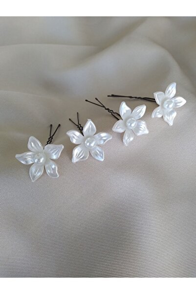 DOĞA ART STORE Ac de păr cu flori subțiri cu frunze (4 bucăți)