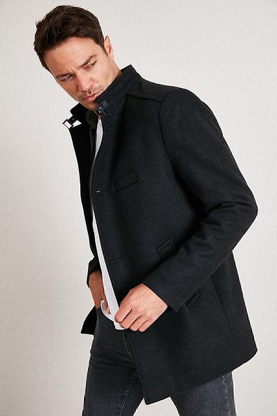 Buratti Slim Fit Cotton Cashey Coat Мъжко палто 5841012
