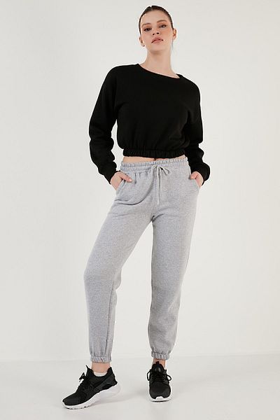 Lela Βαμβακερό παντελόνι Jogger με κανονική εφαρμογή - 5864276 κ