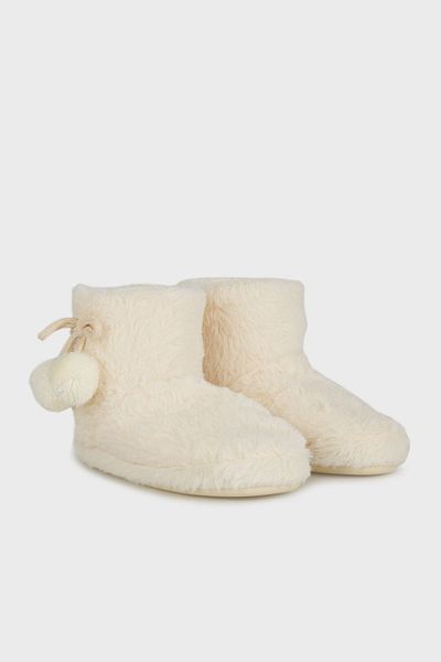 Lela Papuci cu textura moale cu pompon de pluș - PANDUF 6722003