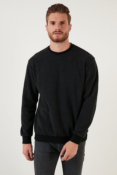 Buratti Bavlnený sveter Slim Fit Crew Neck Pánske 456201