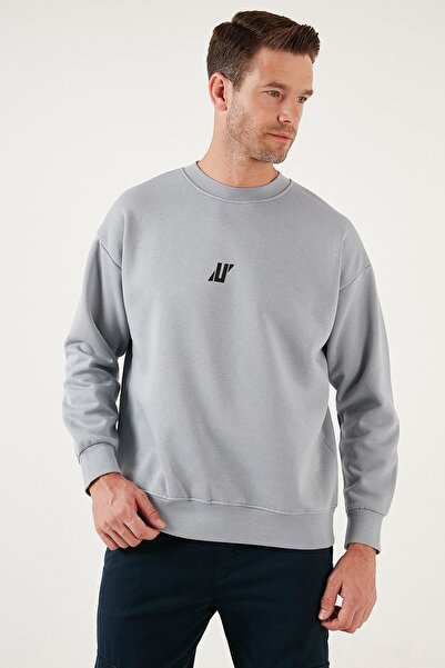 Buratti Regular Fit Bisiklet Yaka Pamuklu İçi Tüylü Yumuşak Şardonlu Sweat Erkek SWEAT 5905405