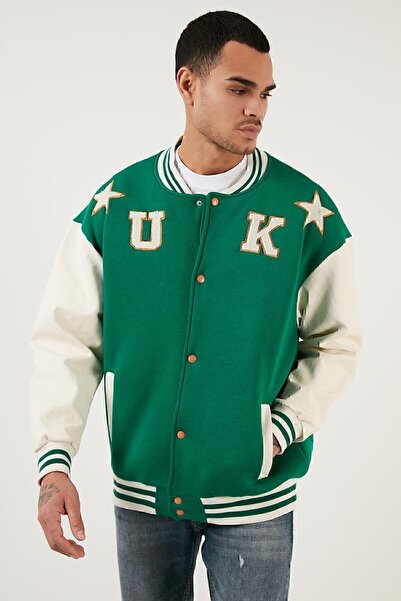 Buratti Oversize College Collar Pocket Bomber Jacket Ανδρικό μπουφάν 628mnh178