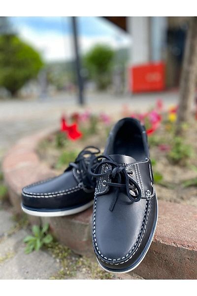 lumberjack Pantofi casual din piele pentru bărbați 1344245 Navigator 3fx Bleumarin