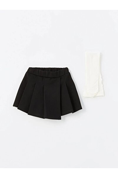 LC Waikiki Lcw Baby - Ecru Printed, Baby Collar, Long Sleeve Baby Girl 3-Piece Set