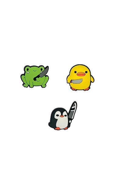 PABALAS Jibbitz Terlik Süsü-terlik Tokası Bad Civciv - Bad Penguen - Bad Kurb...