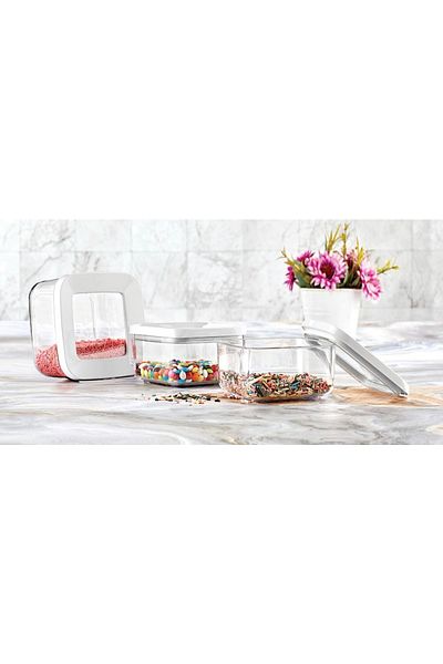 VİP AHMET 3 Pieces 350 Ml Square Storage Container