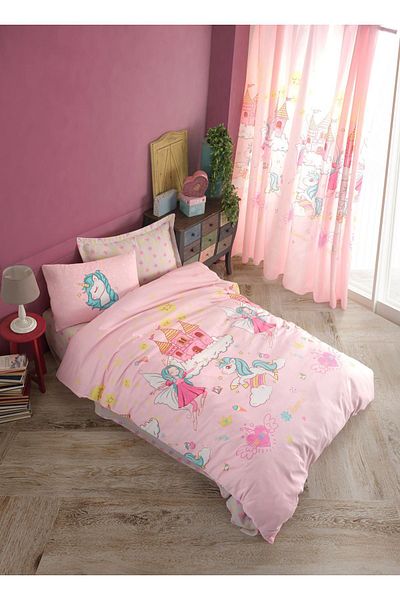 Eponj Home Set de 2 fete de pernă Unicorn Dreams Pink