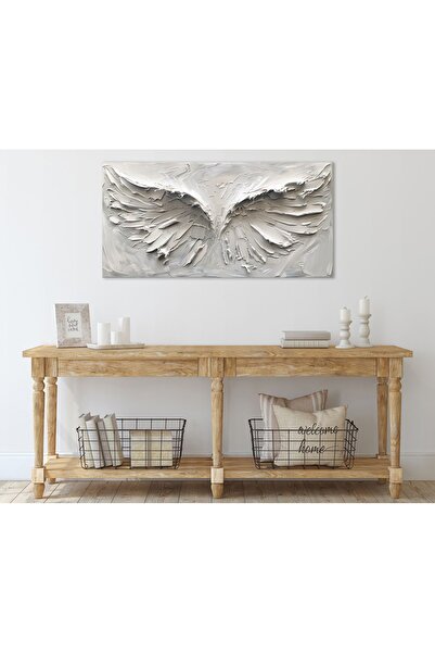 AllureArtDesign 3 Boyutlu Kanat Kanvas Tablo, Soyut Kanat Kanvas Tablo