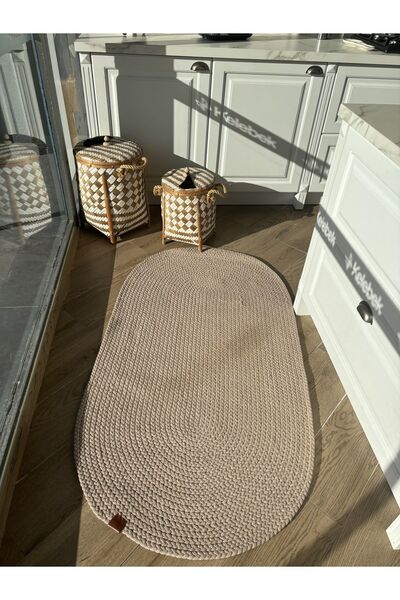Halımax Milda 11 Hav Toz Vermez Jüt Kilim Çift Taraflı Hasırlı Vizon Örgü Halı