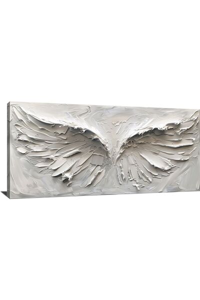 AllureArtDesign 3 Boyutlu Kanat Kanvas Tablo, Soyut Kanat Kanvas Tablo