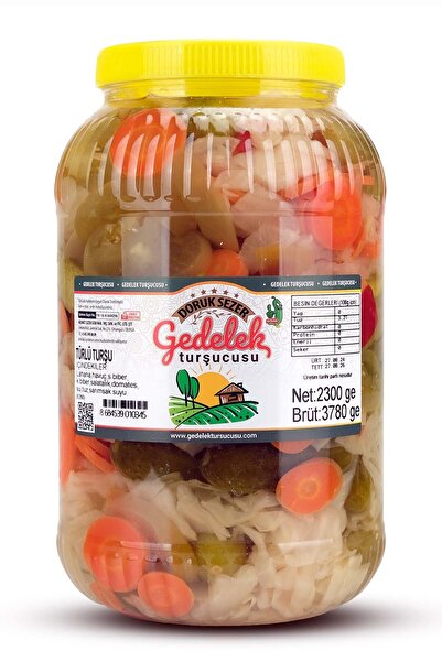 MEHMET SEZER TURŞULARI Gedelek Turşucusu Türlü Turşu 2300 gram
