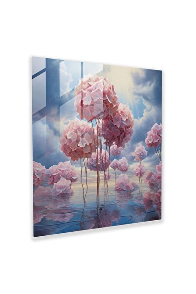 PaintedAnarchy طباعة زجاجية من Dreamscape Hydrangea - Hydrengea، فن الزجاج، د...