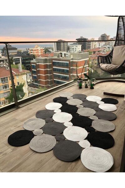 Halımax Milda 42 Jüt Hasırlı El Örgüsü Çift Taraflı Kilim Dikdörtgen Jüt Halı