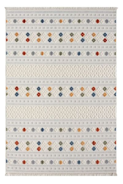 Halımax Seyran Halı İbiza 151 Multi Yumuşak Tuşeli Kabartmalı Modern Salon Halısı Mutfak Halısı Yolluk