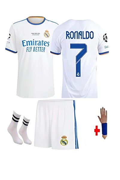 yenteks 2017-18 Cardiff! Şampiyonalar Ligi Ronald.o Beyaz Çocuk Forma Seti 4'...