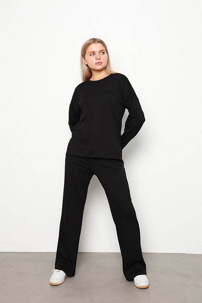 İKLİM LİFE Black Modal Slit Suit Set