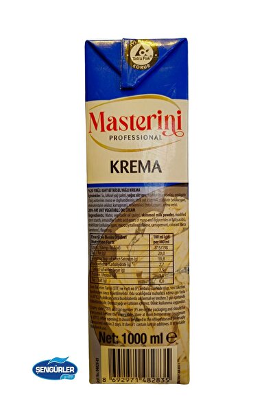 MASTERİNİ KREMA YEMEK VE SOSLARA ÖZEL 1 LT x 12 ADET