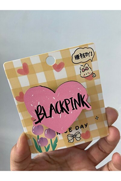 synshop Black Pink Kalpli Gotik Goth Gothic Ahşap Rozet Çanta Süsü Y2k Kpop A...