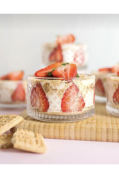 Home Elusia 6lı Cam Kase Çerezlik Magnolia-magnolya Puding Kasesi Çerezlik 20...