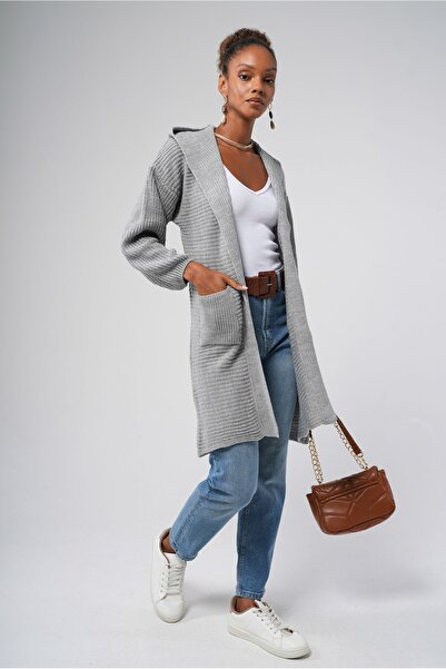 Hopoi Women's Hooded Cardigan with Pockets