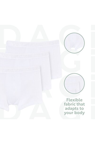 Dagi Herren Boxershorts Herren Boxershorts Set Unterhosen 3er Pack Elastischer Bund