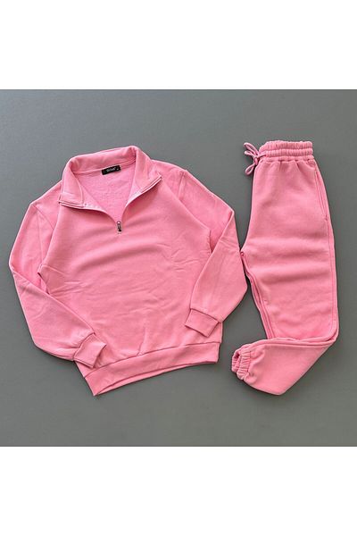 Baycombine35 Polo Neck Unisex Tracksuit Set - Zippered