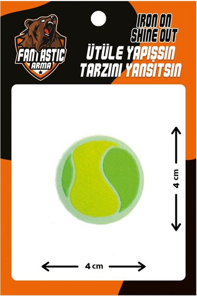 FANTASTIC ARMA Ütü Ile Yapışan Dokuma Arma Patch Tenis Topu Modeli
