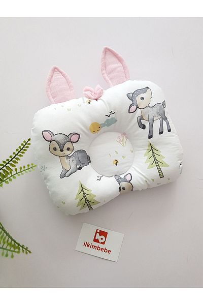 ilkimbebe Baby Head Pillow with Ears 28X21 cm