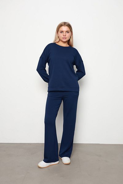 İKLİM LİFE Navy Blue Slit Suit Set