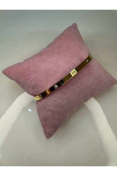 CT STONES Stone Detailed Model Handcuff Bracelet