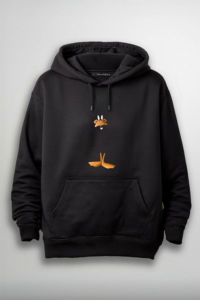 SM Satranç Medya Unisex κουκούλα με στάμπα Duffy Duck