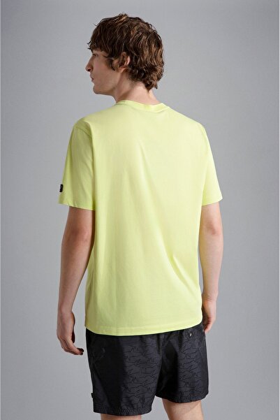 PAUL&SHARK MEN'S KNITTED T-SHIRT C.WCOTTON