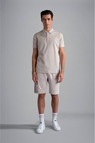 PAUL&SHARK MEN'S KNITTED POLOSHIRT C.WCOTTON