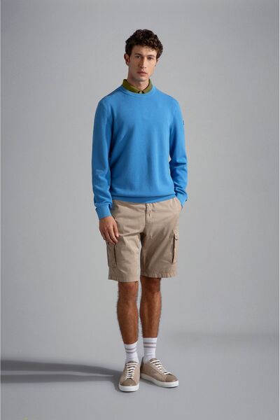 PAUL&SHARK MEN'S KNITTED POLOSHIRT C.WCOTTON