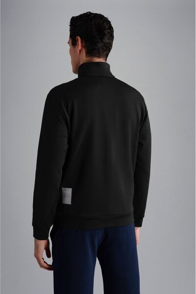 PAUL&SHARK MEN'S ZIPPED SWEATSHIRT C.W. COTTON